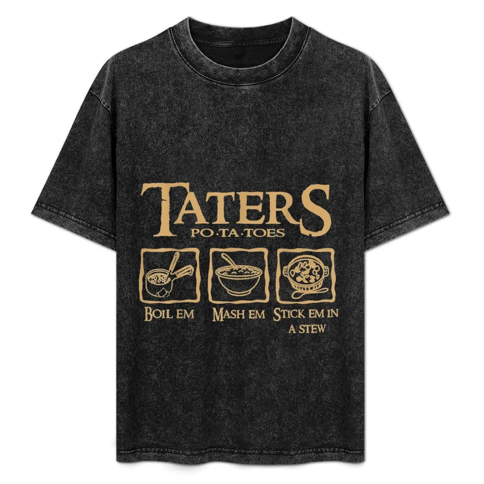 

Em Taters Potatoes Recipe Boil Mash Stick Stew T-Shirt Moisture Wicking Athletic T-Shirt