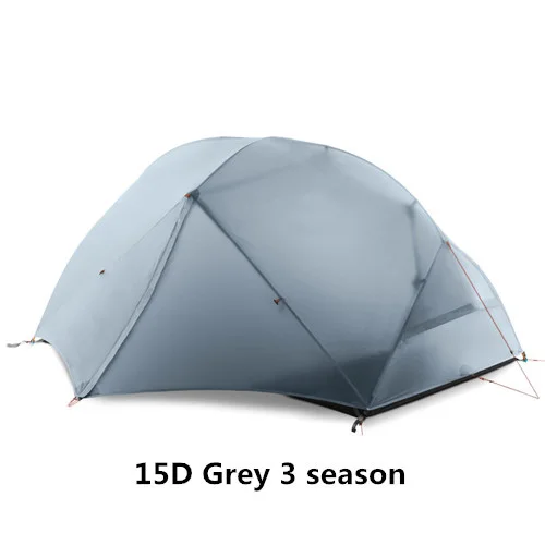 FLAME'S CREED Rucksackzelt für 2 Personen, Outdoor, Camping, 4 Jahreszeiten, Winter, 15D-Zelt, doppellagig, wasserdicht, Wandern, Überleben 6
