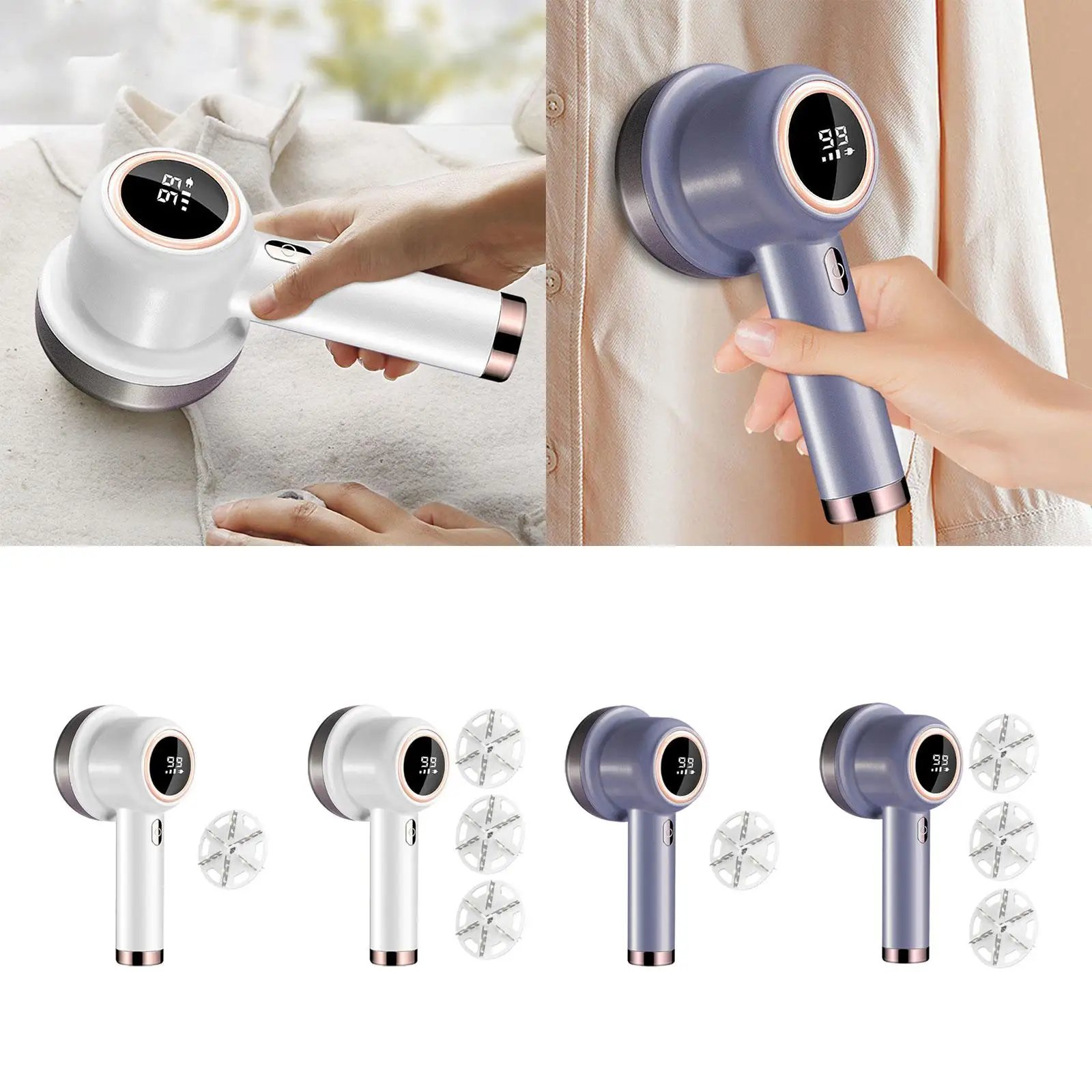 เครื่องกำจัดขุยผ้าไฟฟ้าอเนกประสงค์แบบพกพาเครื่องโกนผ้าเครื่องกำจัดขนสำหรับเครื่องนอนผ้าพันคอถุงมือเสื้อผ้าโซฟา