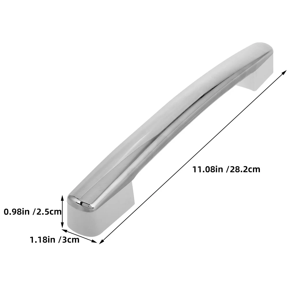 2 قطعة مقبض باب الثلاجة والفريزر جزء بديل عالي التحمل سطح أملس سهل التنظيف لإصلاح مقبض المبرد التجاري