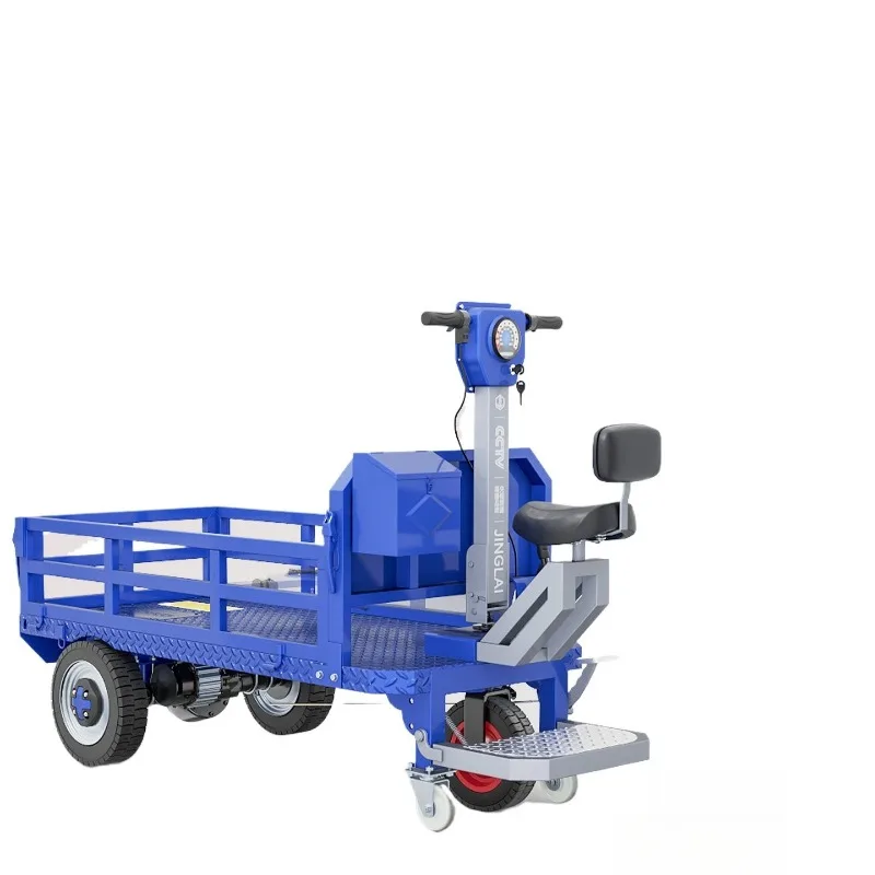 

Electric flatbed truck, truck, construction site, brick pulling, warehouse three-wheeled trolley, transportation, loading