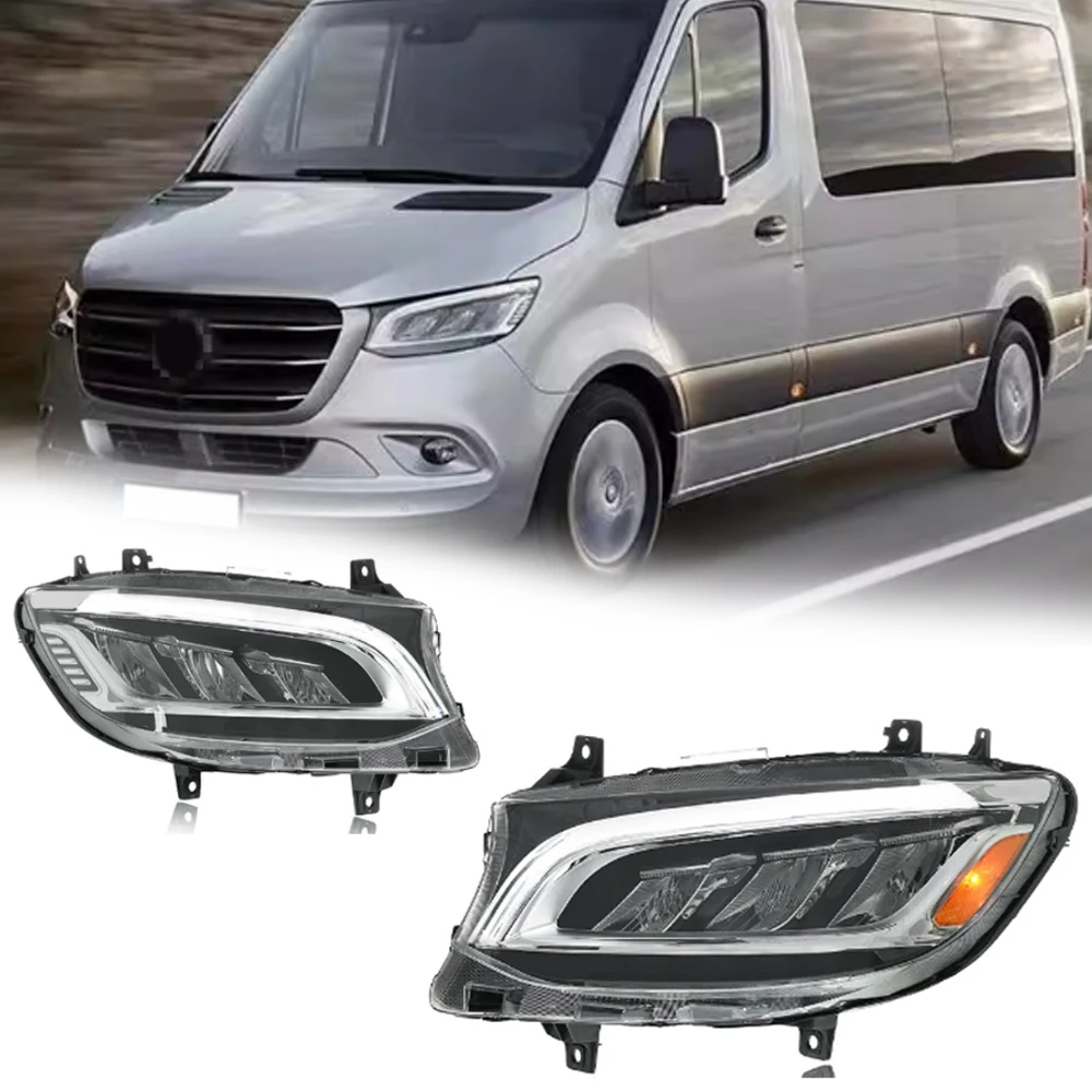LED HeadLights for Mercedes-Benz Sprinter W907 19-23 upgrade Led Car head lamp Assembly Signal Auto Accessories Modified Lamp