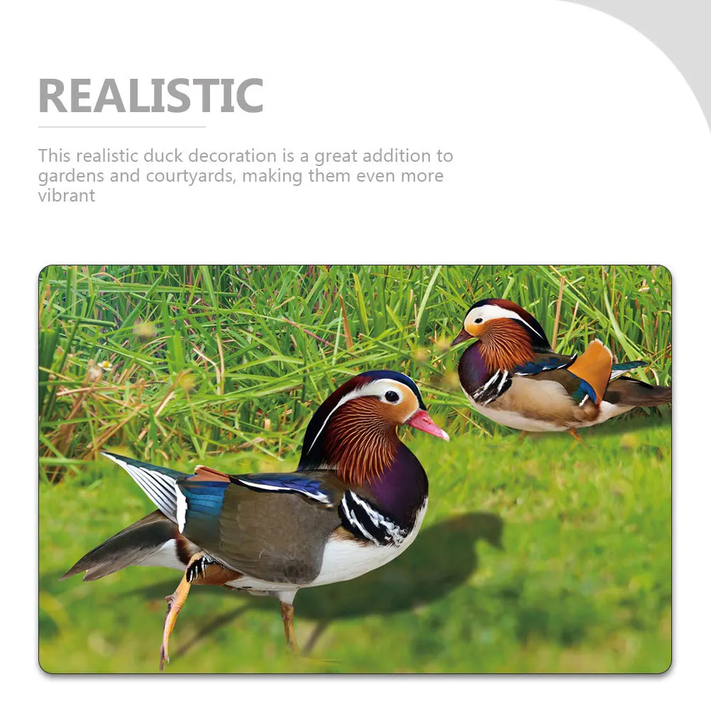 

2Pcs Garden Stake Acrylic Duck Yard Decoration Realistic Animal Outdoor Ornament Garden Decor for Patio Lawn Yard Ornaments