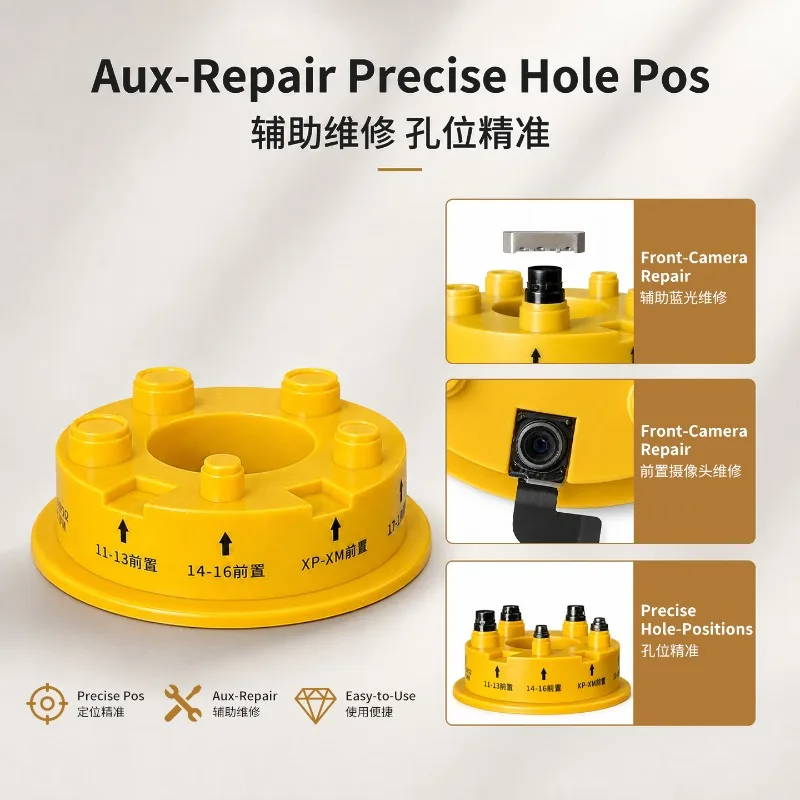 KEGUAN KG-LGDW01 Front Camera Auxiliary Mount Secure Holding Base For iP X-16 Lens Module Blue Bead Repair