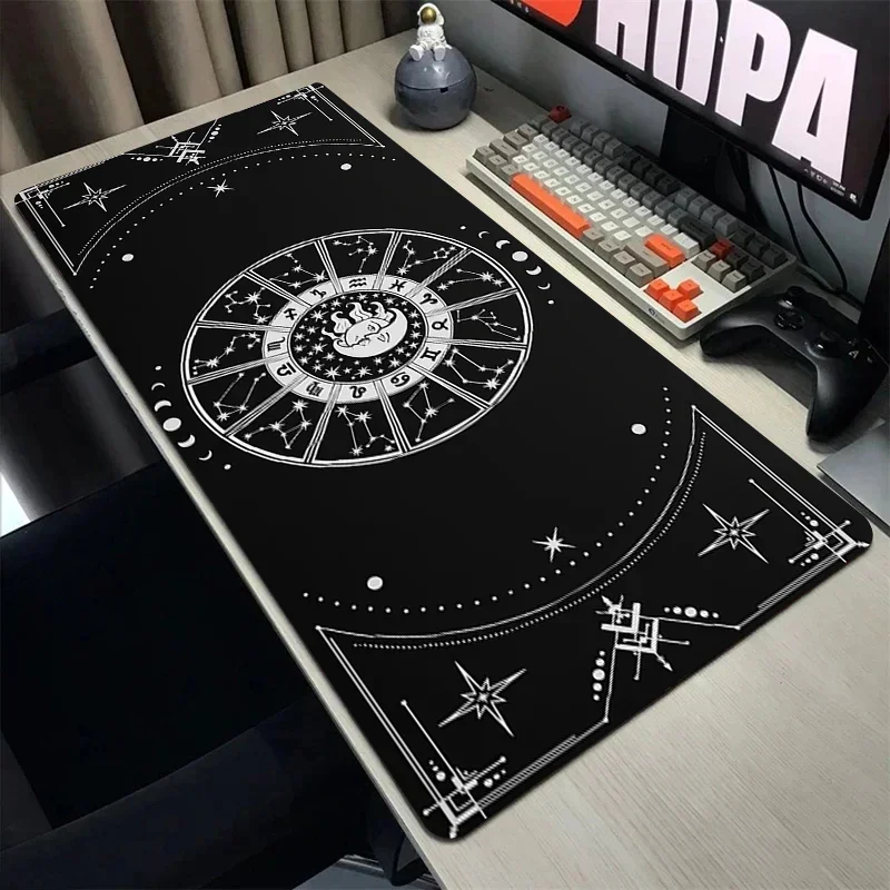 

Mysterious Celestial Constellation printed mouse pad Large keyboard table pad non-slip rubber gaming desktop laptop mouse rug