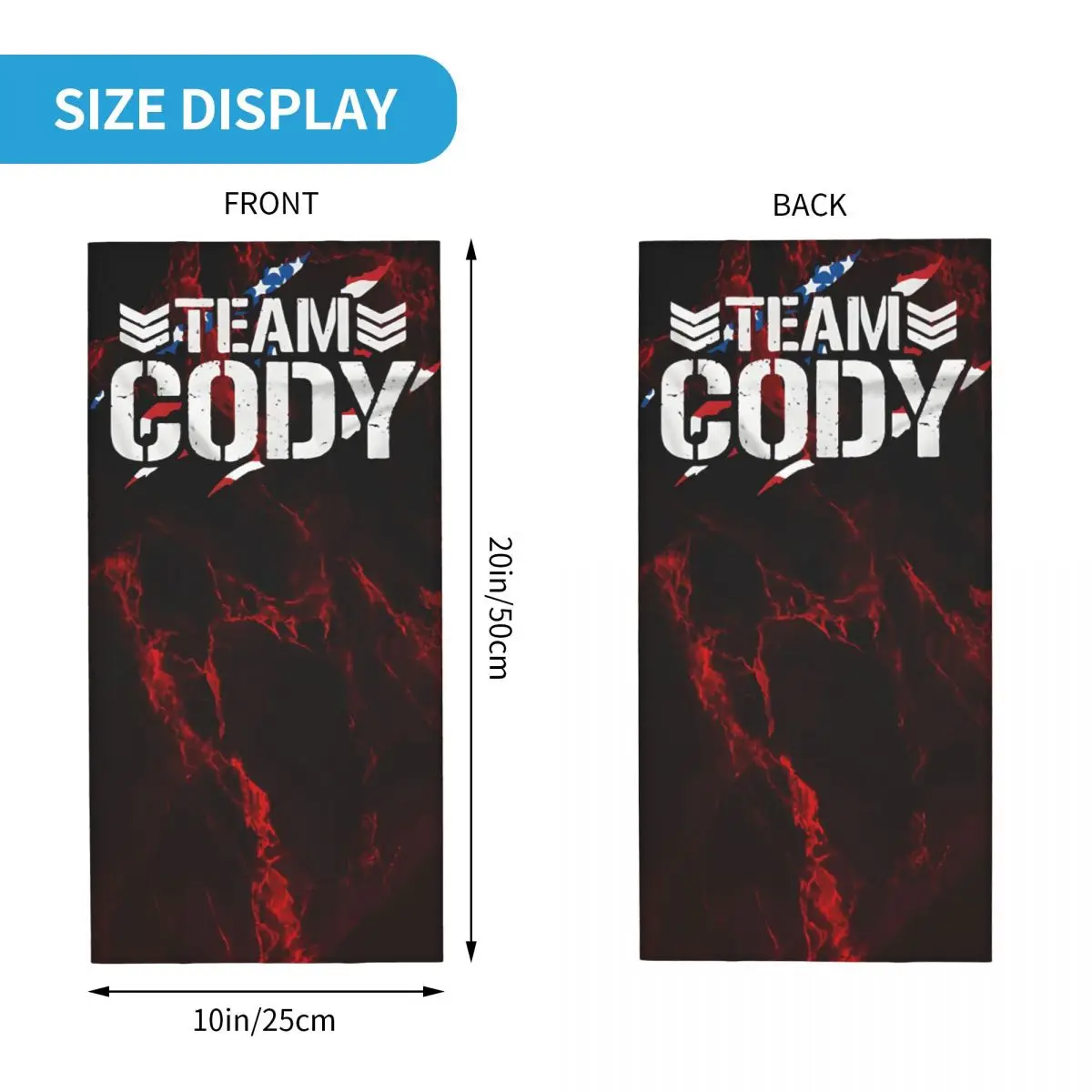 American Nightmare Cody Rhodes Cody Rhodes Bandana Neck Cover Printed Motorcycle Motocross Face Scarf Hiking Unisex Adult Winter