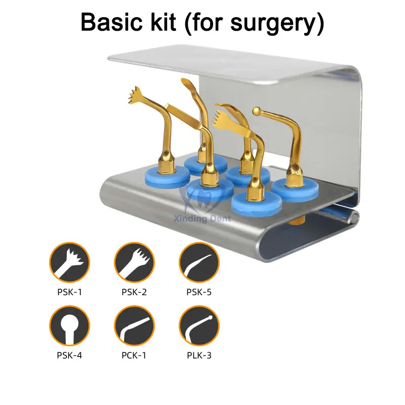 Xinding Dental Piezo Surgery Tips Bone Cutting Sinus Lifting Implant Perio Tips for Mectron/Woodpecker Dentistry Tools