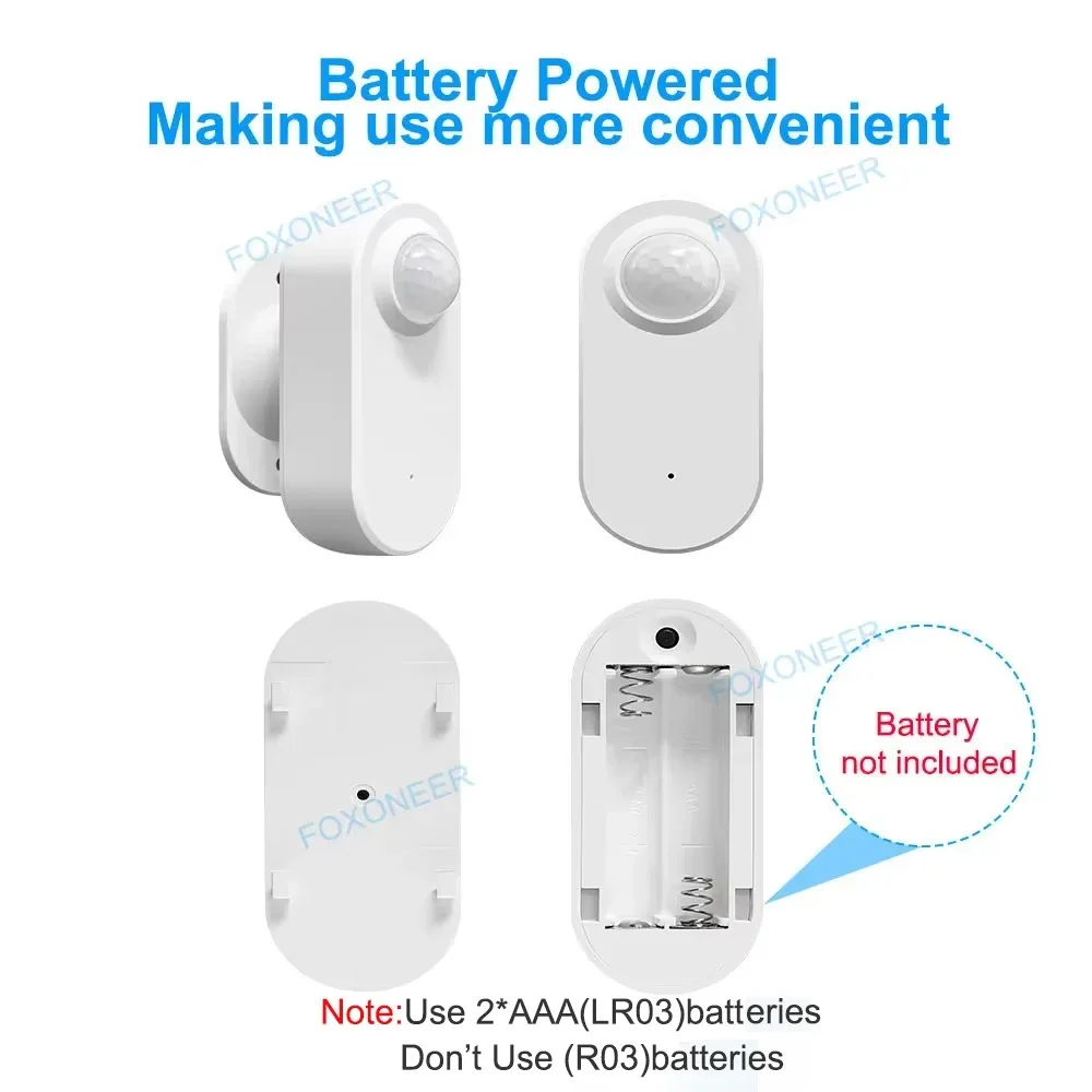 Tuya Human Presence Sensor Smart Zigbee 24G MmWave Radar +PIR,Luminance detection Use Battery Support Zigbee2mqtt Home Assistant view 6