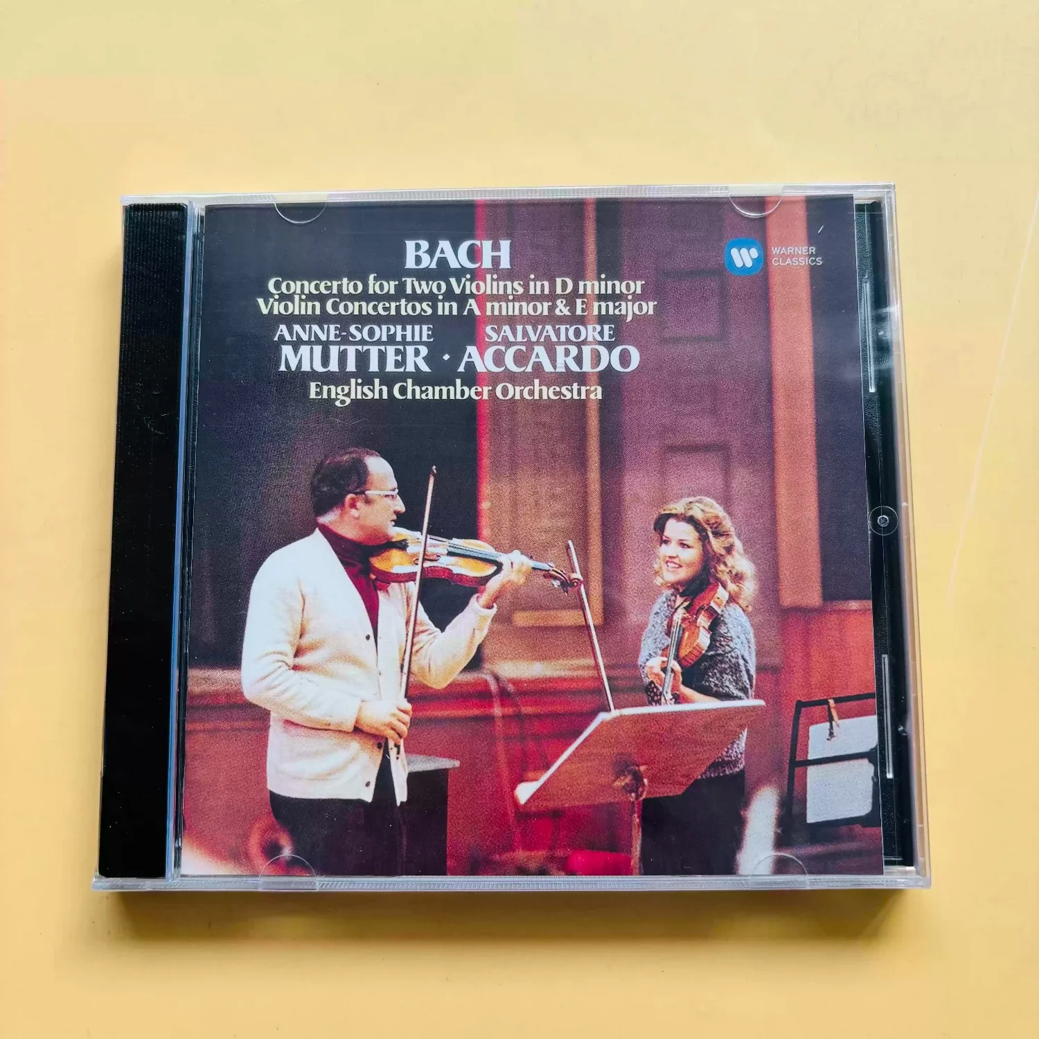

Bach Violin Concertos Mutter & Accardo English Chamber Orchestra Classical CD Baroque Masterpieces Warner Classics