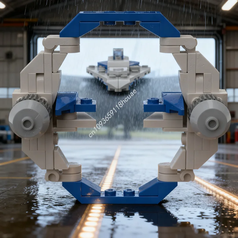 64pcs MOC Delta 7 Hyperdrive Spaceed Model Building blocks Architecture creative toy idea Christmas gifts Brick Kids Birthday