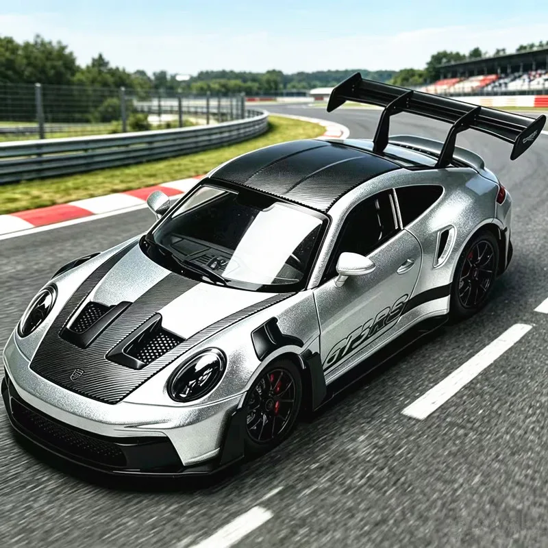 1:24 911 GT3 RS 992 Legierung Rennwagen-Modell Druckguss Metall Performance Sportwagen Fahrzeugmodell Simulationssammlung Geschenk