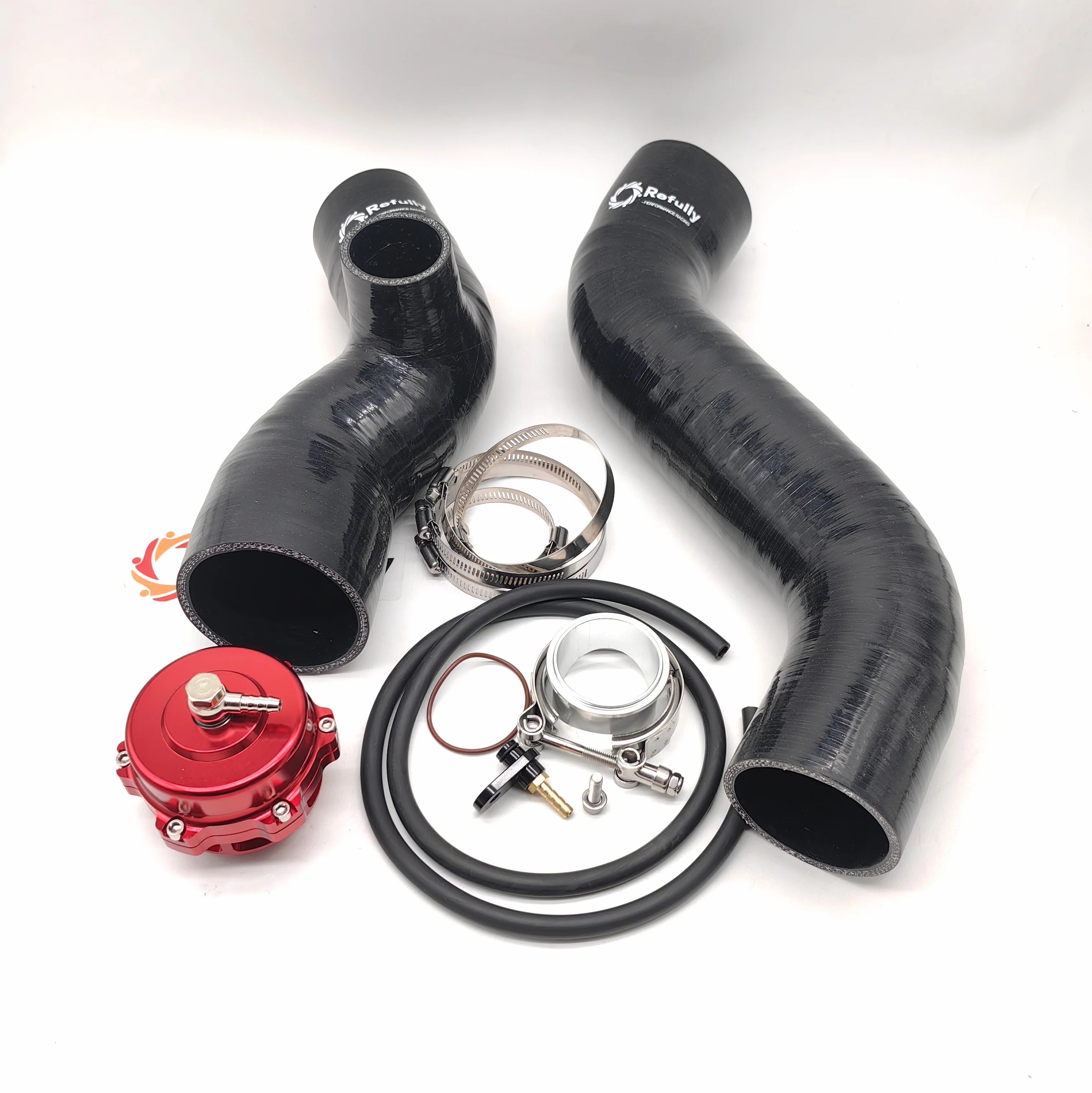 

For Seadoo RXT/GTR/GTX/Wake Pro 230 & RXT-X/RXP-X/GTX Limited 300 Intercooler Tubing Upgrade Kit With 50mm Blow-Off Valve