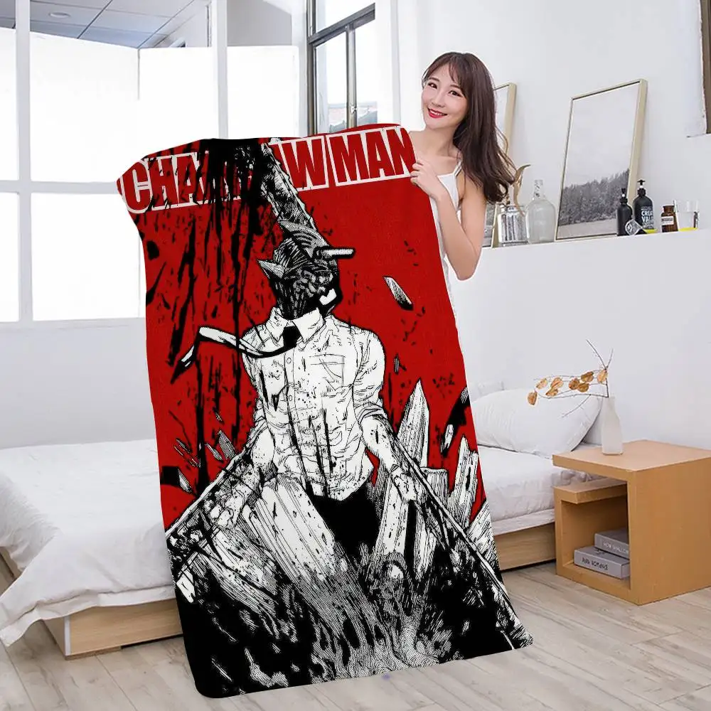 Anime Chainsaw Man Beach Towel Playa Baby Hotel Towels Bathroom Sauna Swimming Pool For Home Spa Travel Bath Microfiber Gym Sea