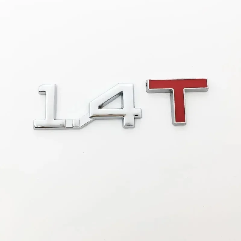 3D Metal Car Displacement 1.3 1.4 1.5 2.4 1.6 1.8 2.0 2.2 2.5 2.8 3.0 T Volume Logo Car Rear Trunk Emblem Badge Vehicle Sticker