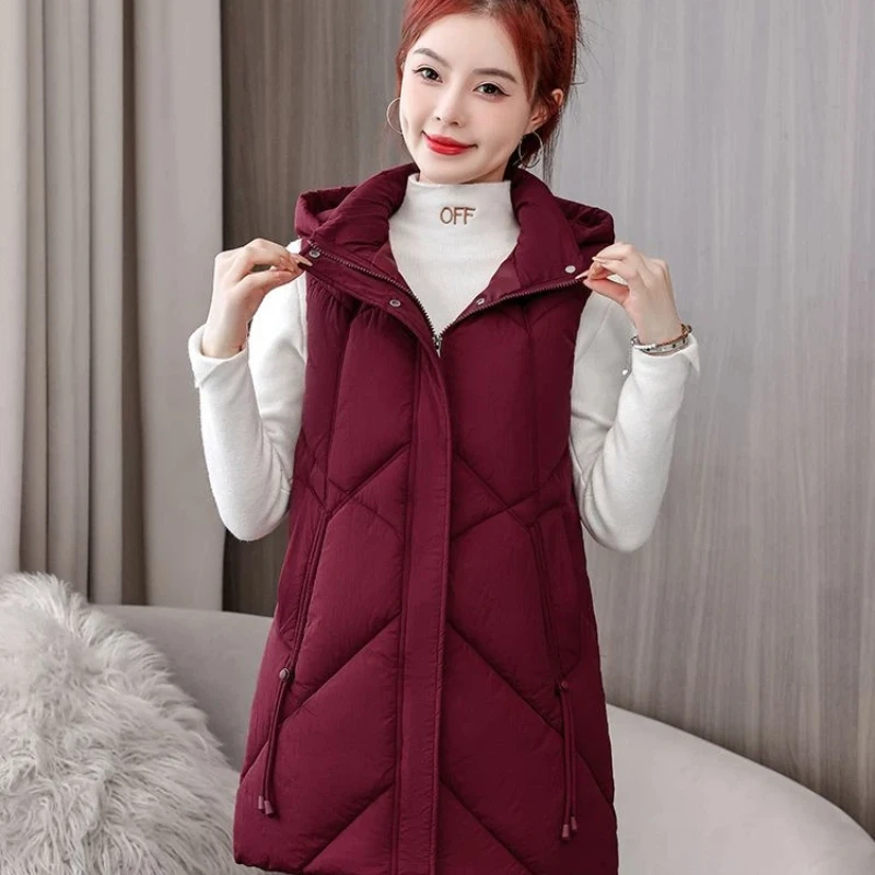 

Женский повседневный вязаный жилет с застежкой-молнией и карманами, однотонный, с круглым вырезом, обычная длина, весенне-осенняя одежда