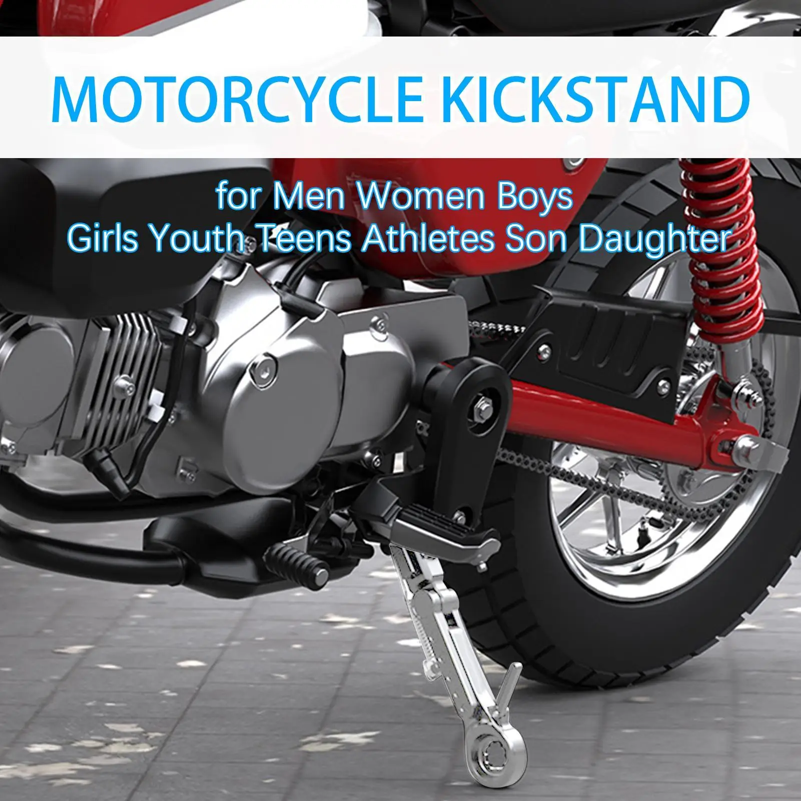 حامل الدراجة الترابية، قدرة تحمل قوية، دراجة نارية، دعم جانبي للقدم، مسند وقوف السيارات قابل للتعديل للدراجات النارية الكهربائية