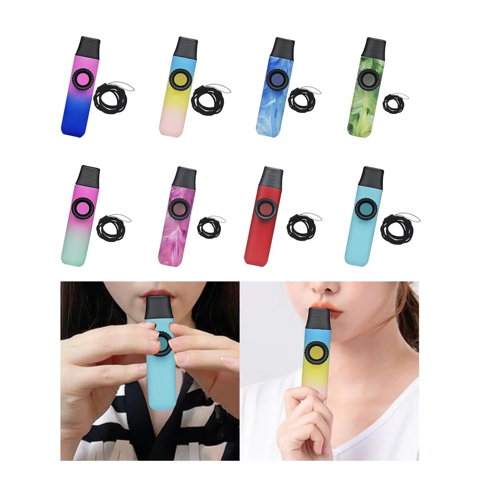 Multifunctional Kazoo Musical Instrument Breezy Flute Gift Box Ukulele Accompaniment for Music Lovers Campfire