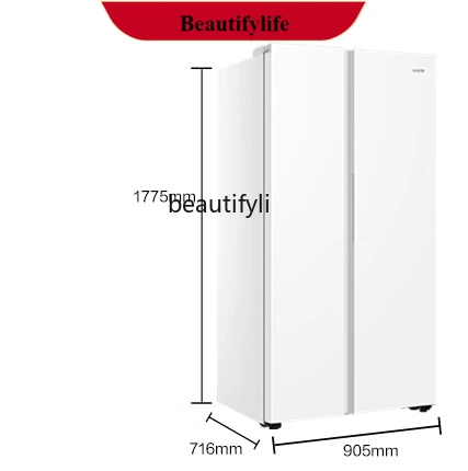 

E132 Double door large capacity frost-free first-class frequency conversion household ultra-thin refrigerator