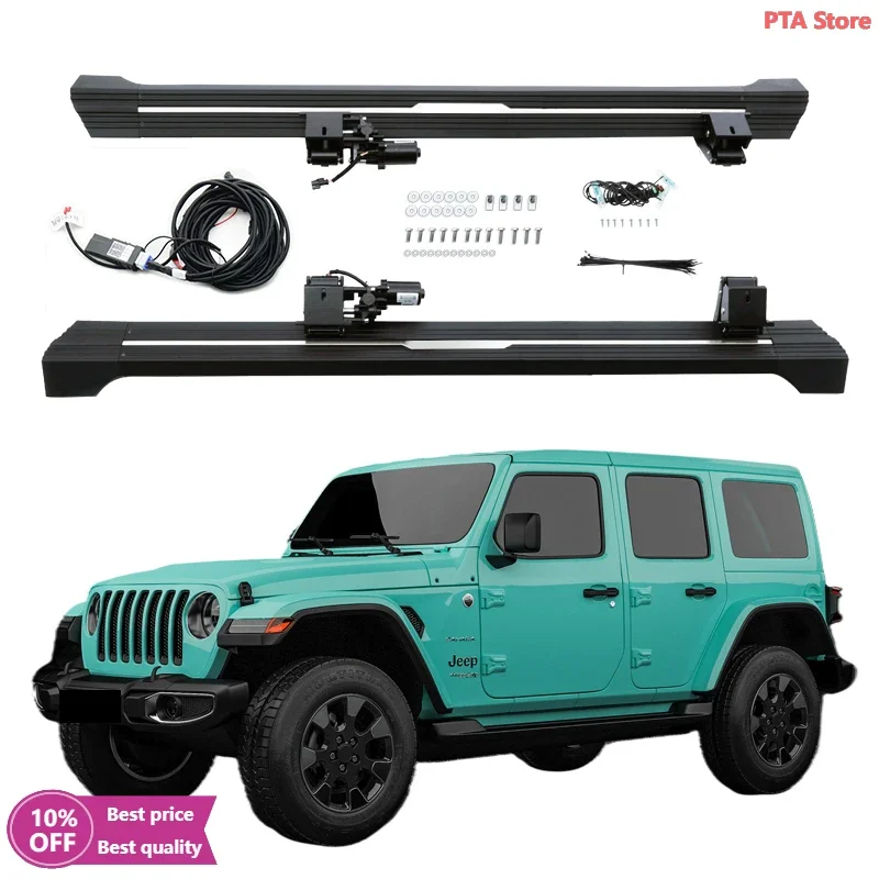 

Cc CarAutomatic Electric Power Side Step Running Board for Jeep Wrangler JL 4 Door Sahara Rubicon 2018-2024