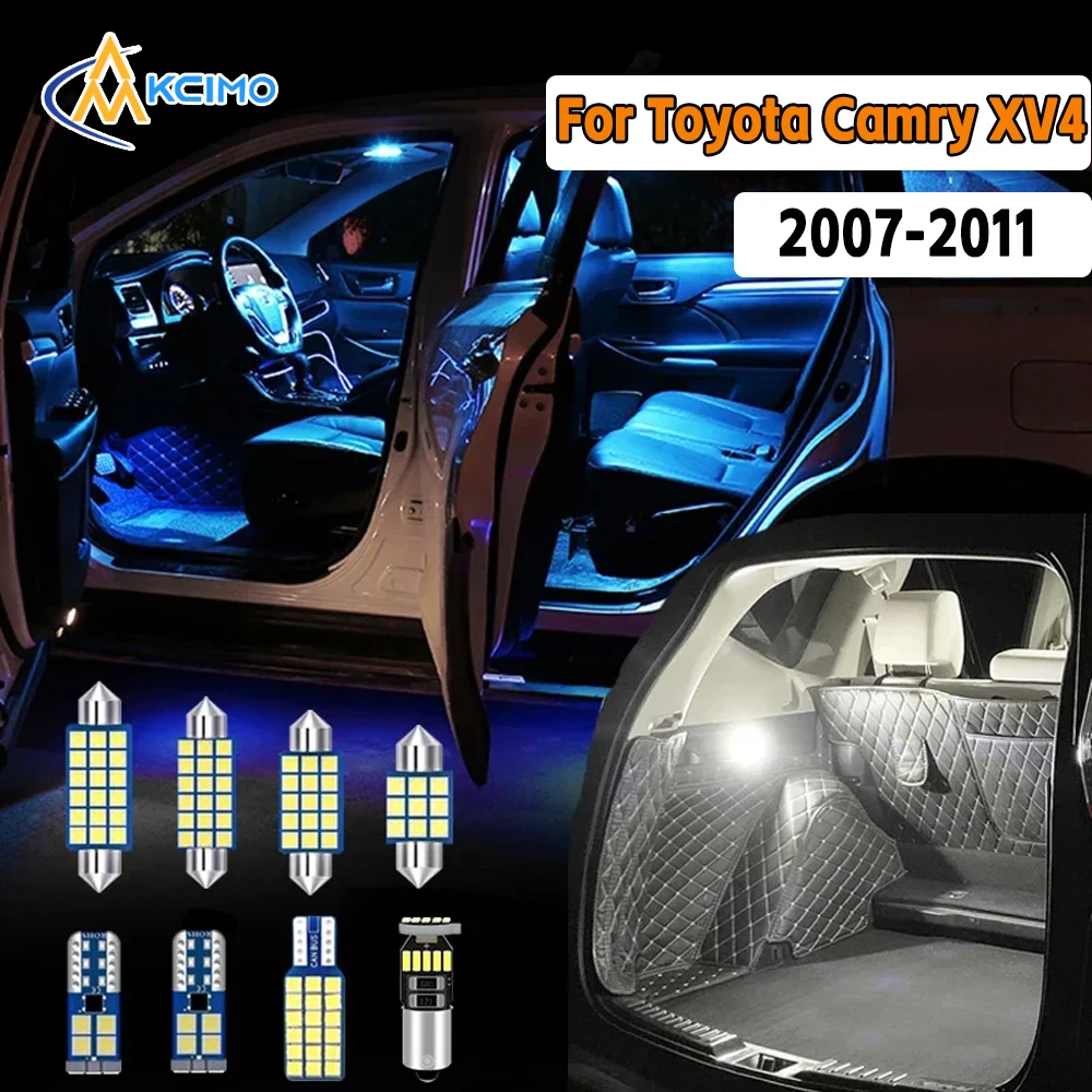

Canbus LED Interior Light Kit For Toyota Camry XV40 2007 2008 2009-2011 Super Bright Dome Map Door Lights Easy Install Bulbs Set