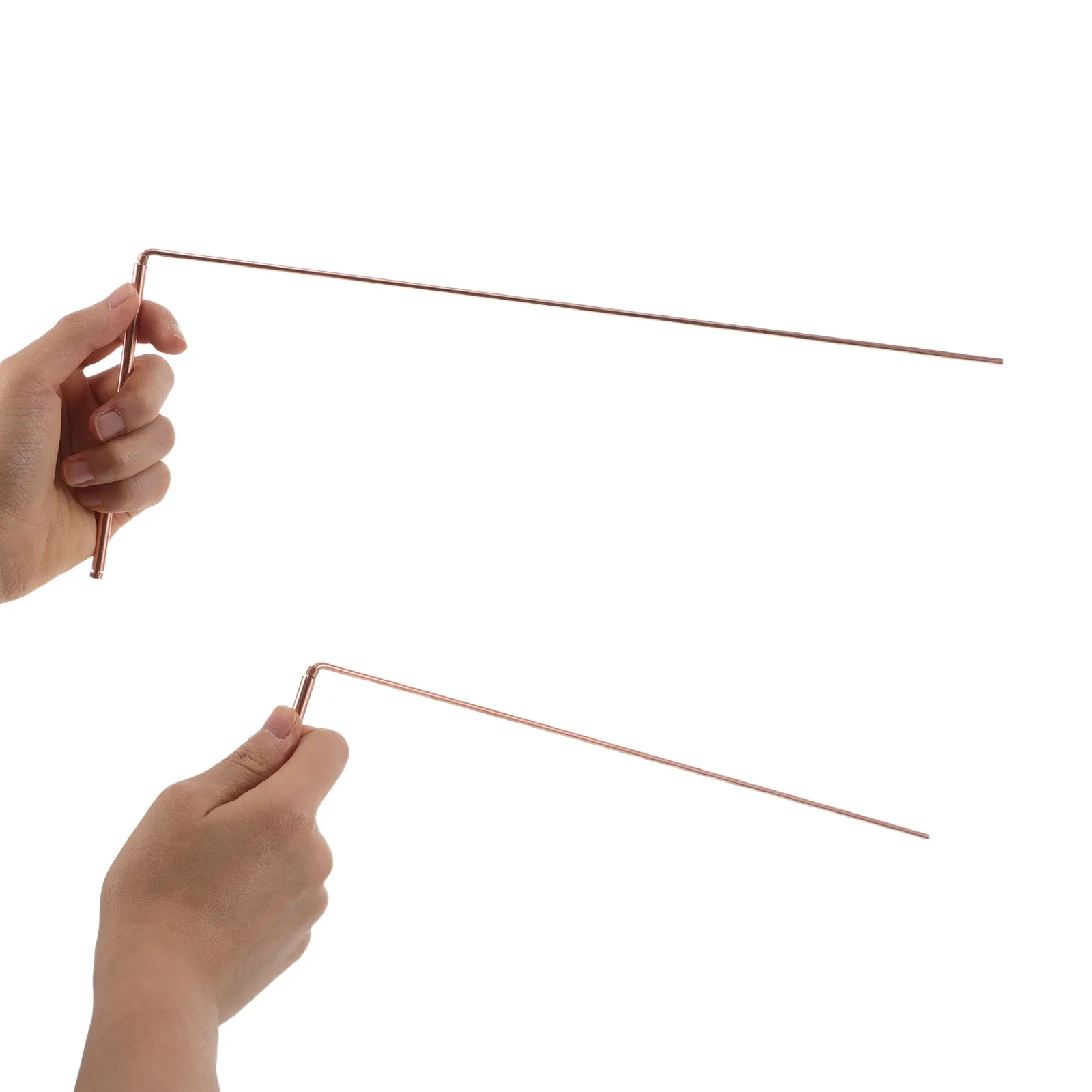 

1 Set Brass Dowsing Rod For Water Treasure Ghost Hunting Detection With Crystals Portable Locator Tool Prospecting