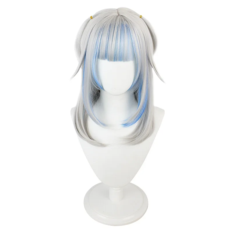 

VTuber Hololive Hololive Gawr Gura Cosplay Wig Hololive English Cosplay Hair Gawr Gura headdress Peruca Adult Props