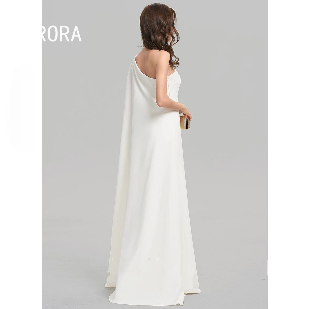 Simple Sheath Wedding Dress 2024 Square Collar New One Shoulder Floor-Length Sleeveless vestido de noiva robe de mariée