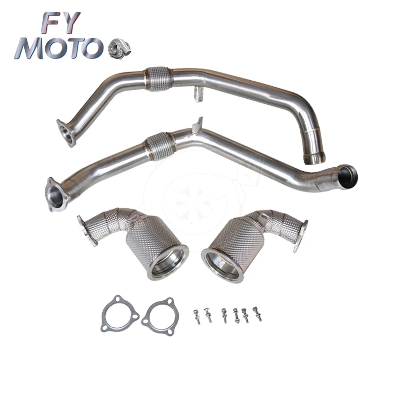 

Exhaust Catalytic Downpipe Heat Shield + Front Pipe For Porsche Panamera 971.1 2.9T 2017