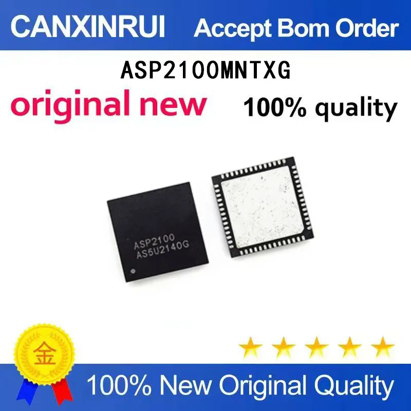 

(5 Pieces) Brand new original ASP2100MNTXG silk screen ASP2100 QFN ASP2100R spot chip