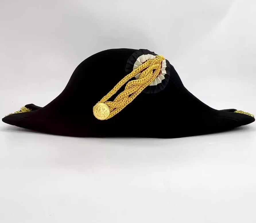 قبعة بحرية أوروبية ذات قرون مزدوجة من القرن التاسع عشر الاستنساخ الألماني