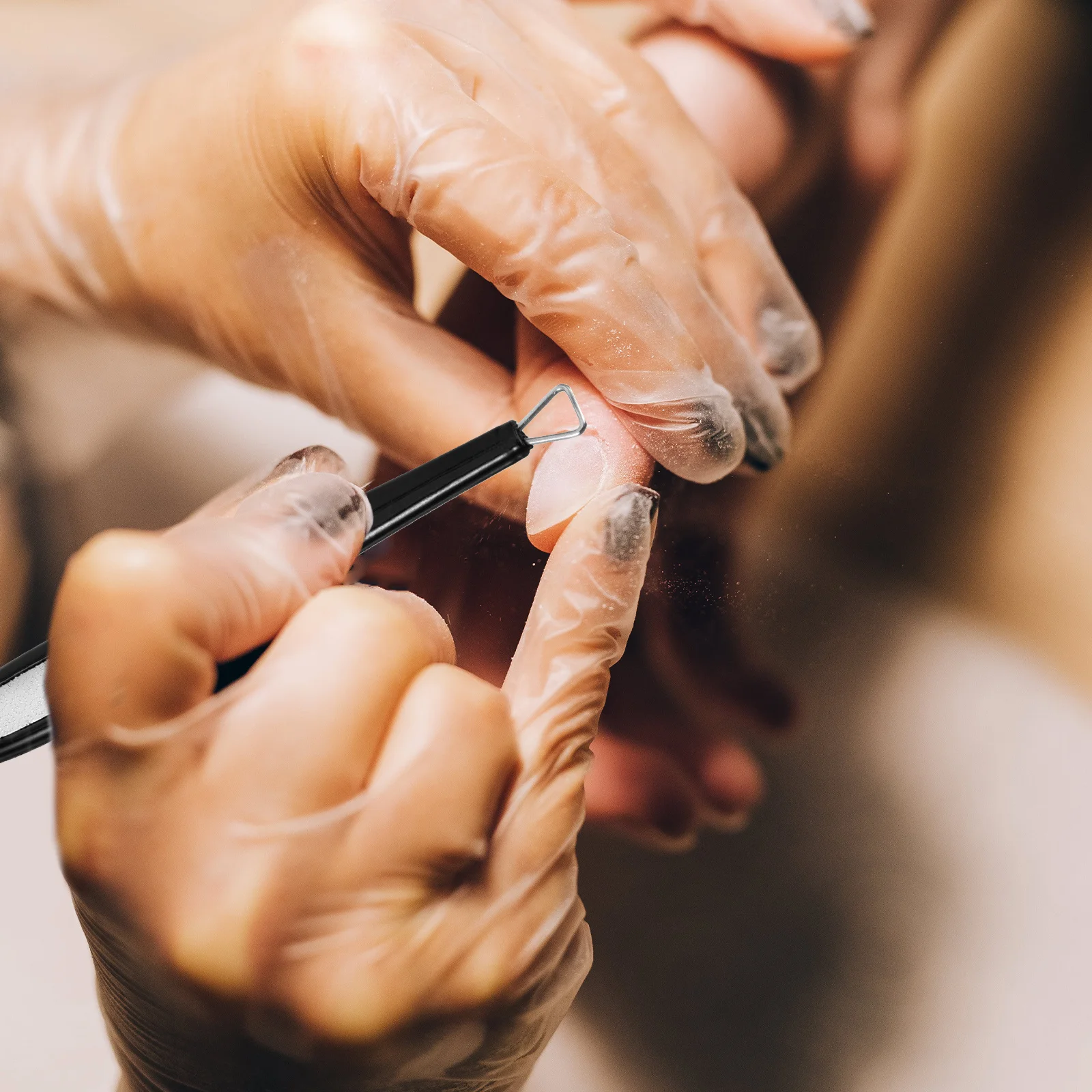 

Stainless Steel Cuticle Remover Pusher Fingernail Toenail Tool Durable Metal Professional Manicure Kit Nail Pusher Cuticle