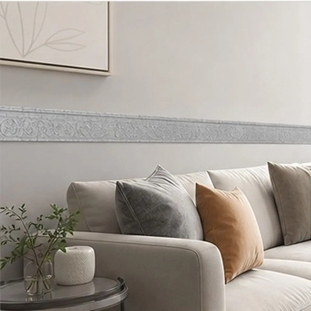 Removable Thickened Wall Trim Sticker Self Adhesive Baseboard Strip for Home Office Hotel Decor Easy Clean No Residue Wall