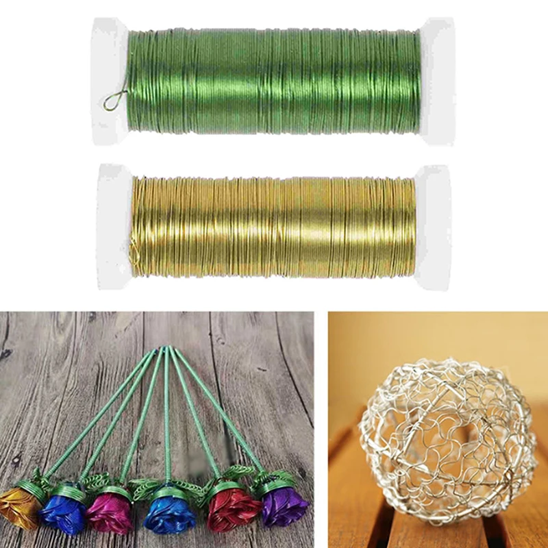 Crafts Wires Florist Flower Wire Stems DIY Flower Stem Wires Floral Arrangement Iron Wires