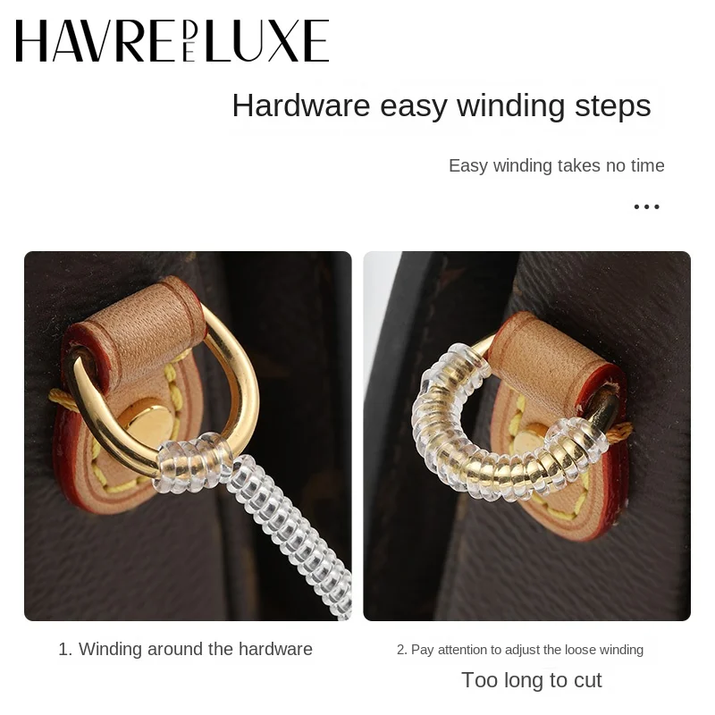 HAVREDELUXE Metal Transparent Protective Sleeve Metal Anti-oxidation Anti-wear Maintenance Winding Ring