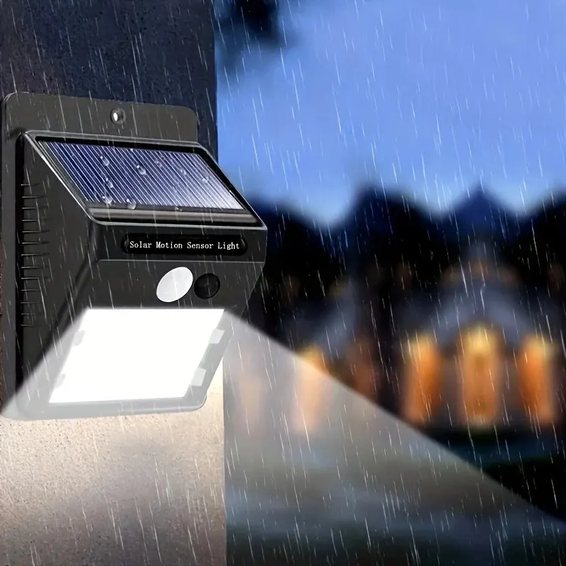 1-4pcs Solar Motion Sensor Wall Lights IP68 Waterproof Outdoor Sconce with Nickel Battery, Touch Control, Flush Mount