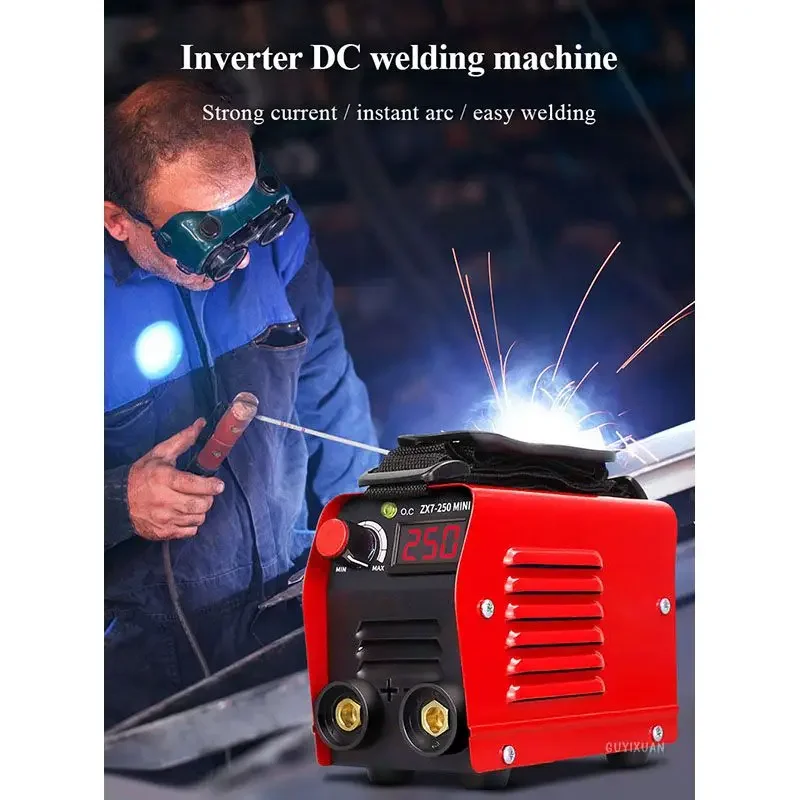 220V Portable Handheld Welding Machine 3000W Mini Household Digital Display Automatic Welding Current Industrial Welding Machine