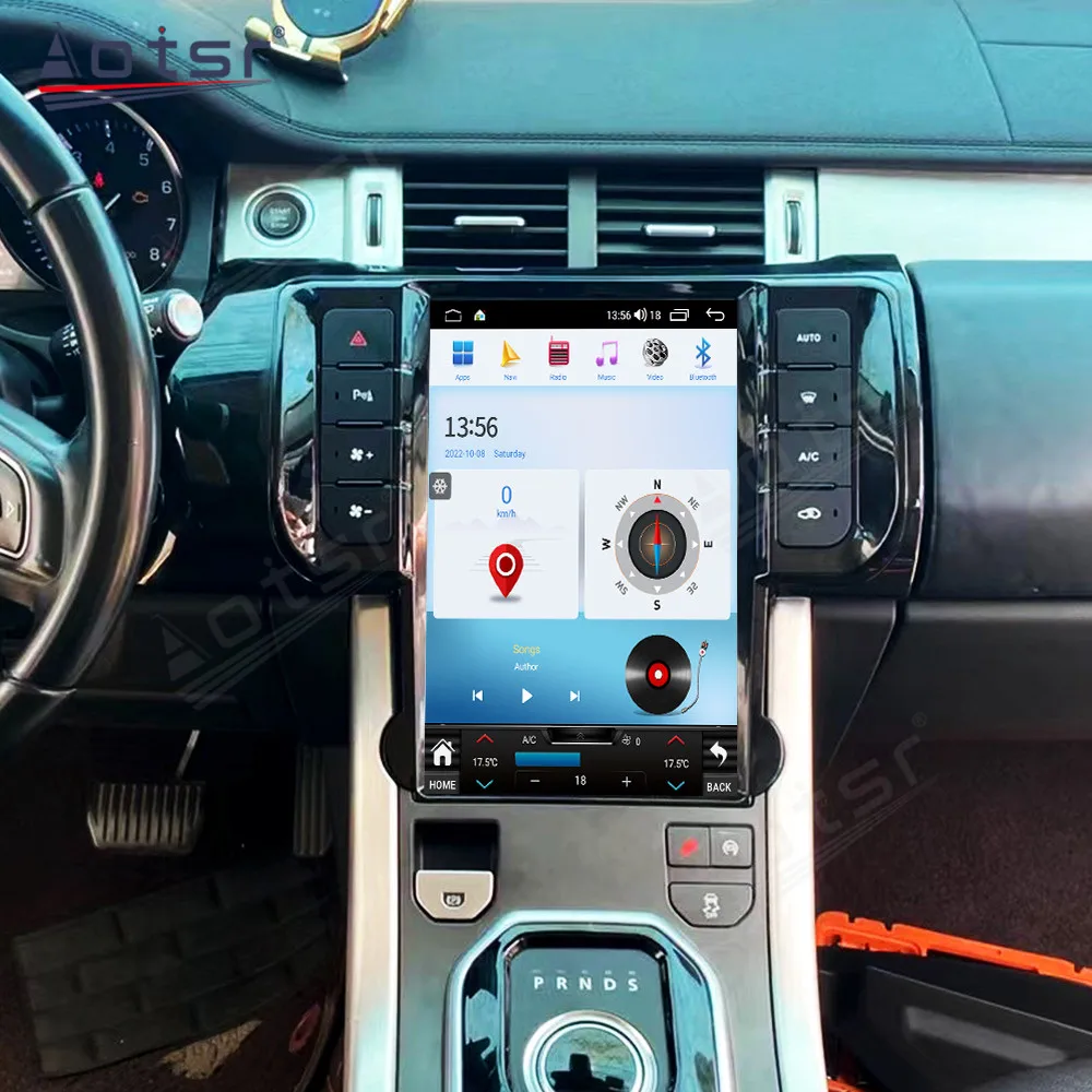 12.1inch Screen Android 15 12+256GB For Land Rover Evoque L538 2012-2018 Car Multimedia Radio GPS Navi Player Wireless CarPlay