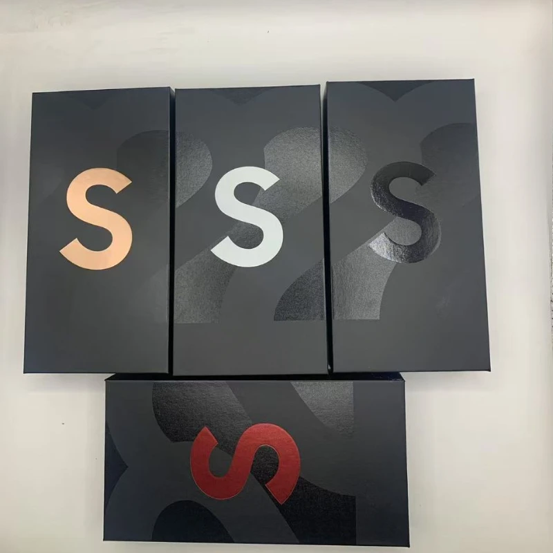 Empty Packing Box For Samsung Galaxy S22 Retail Box  Mobile Phone Packing Retail Box With User Manual Seal Sticker five colors