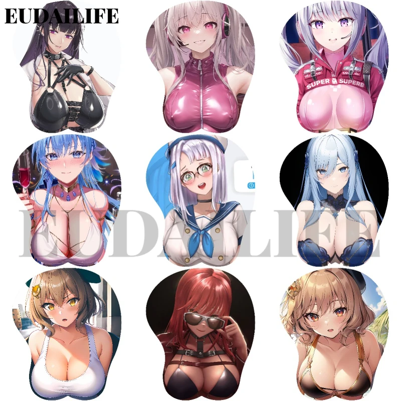 

Victory Alice Anis Helm 3D Hand Wrist Rest Mouse Pad Mousepad Silicone Breast Oppai Soft Mouse Mat Office Work