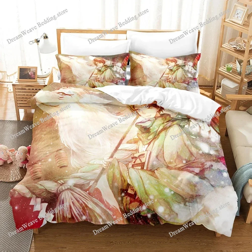 

Natsume's Book of Friends Anime 3D Duvet Cover Bedding Set Polyester Pillowcases Quilt Cover Home Decor Gift Twin King Queen741