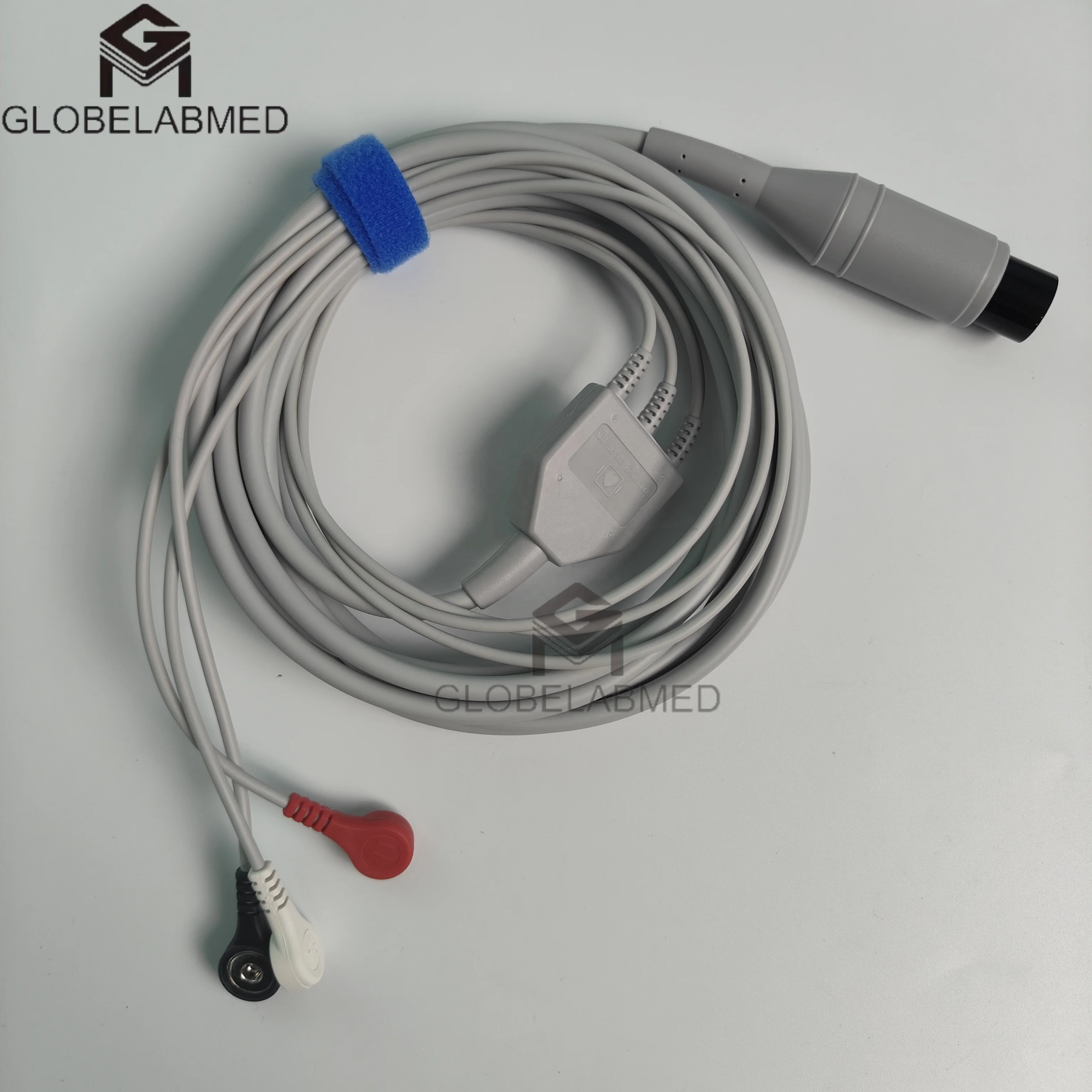 Hospital Laboratory Equipment 3-Lead Integrated Cardiac Cord Defibrillation AHA EGC Cable 0010-30-43117 EA6131B MEC For Mindray