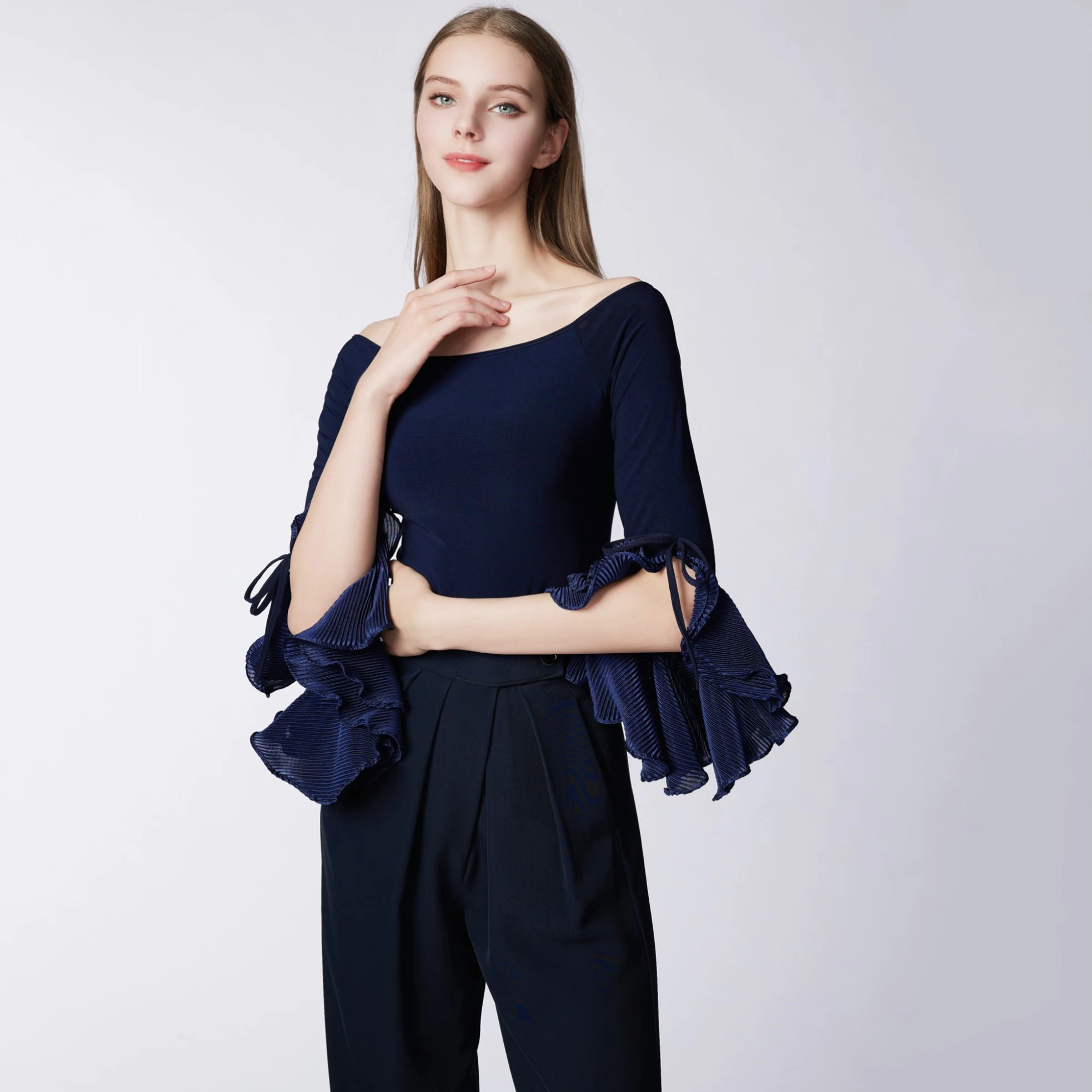 Nowe sukienki do tańca towarzyskiego z dekoltem w łódkę, stroje do ćwiczeń, sukienka do samby, czachy, tanga, kostiumy do tańca latynoamerykańskiego dla dorosłych, strój do występów DN20479