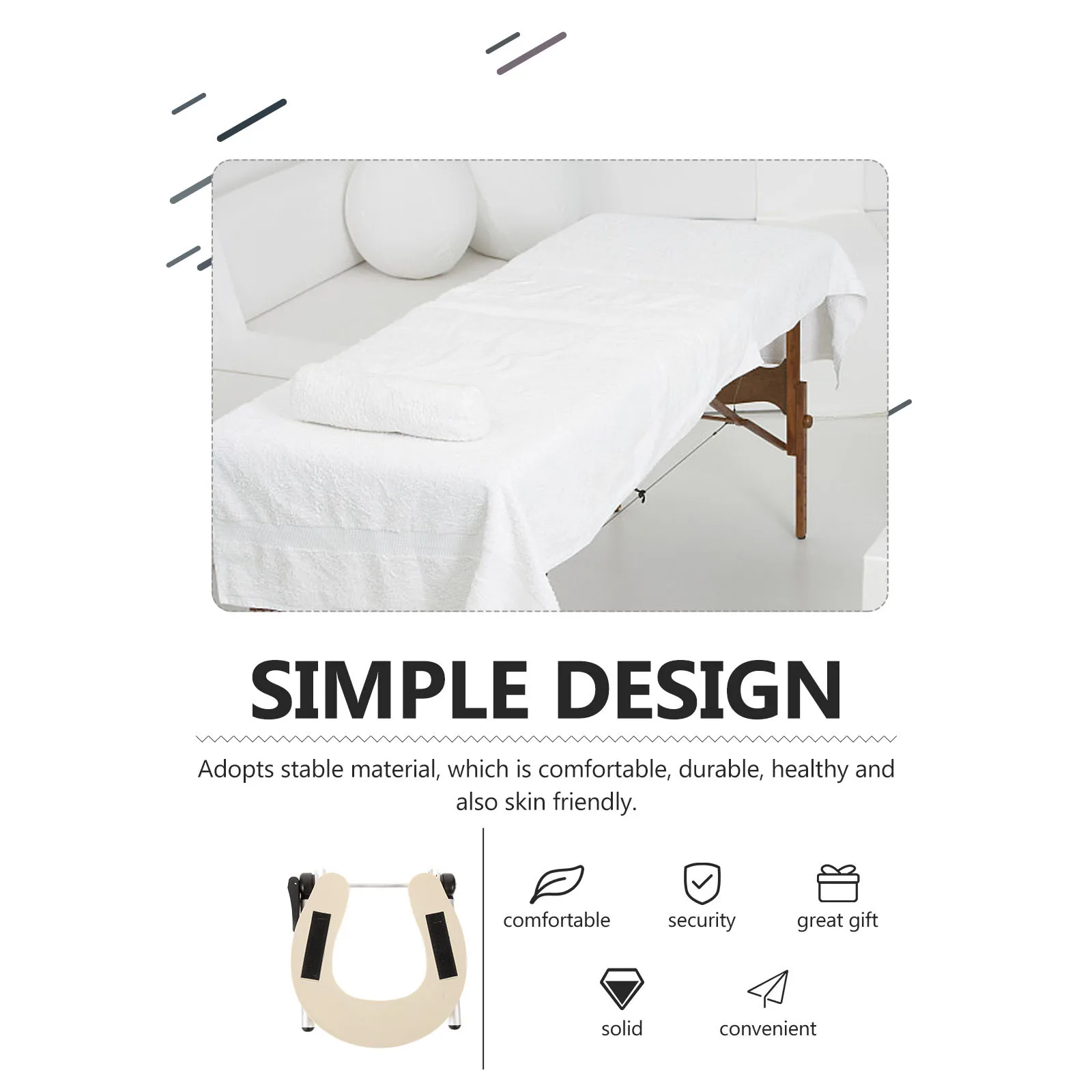 

Headrest Support For Massage Table Portable Shelf Universal Headrest Rack Comfortable Head Rest Pad Household Massage