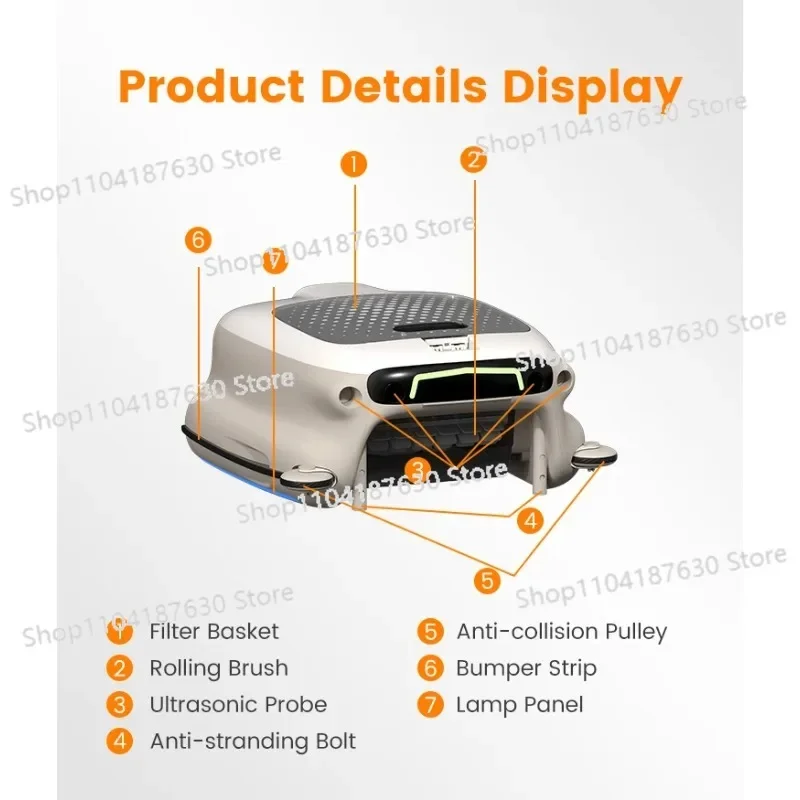 New Design Wireless Swimming Pool Cleaning Robot Skimmer Robot Water Surface Cleans Robot Swimming Pools