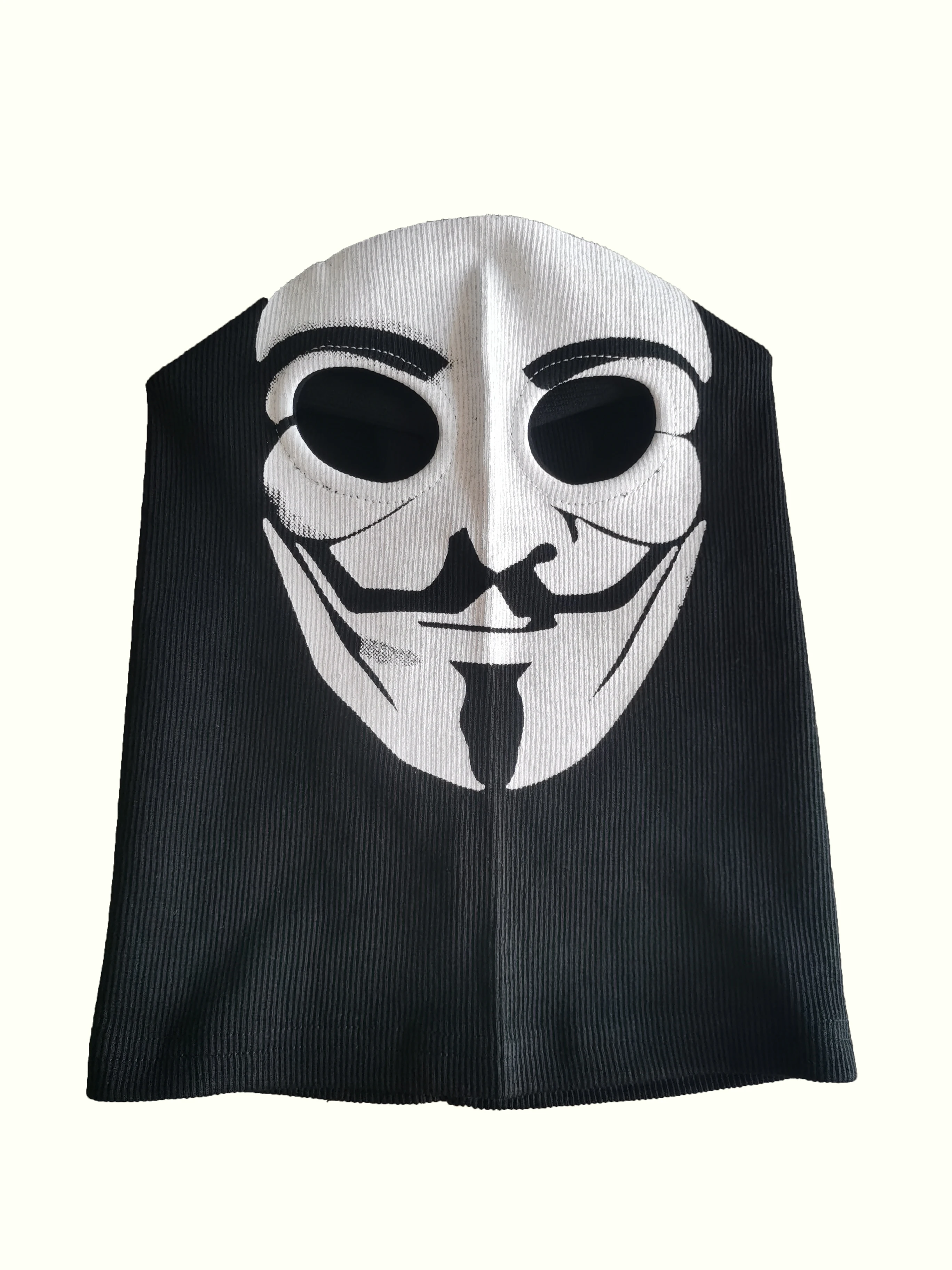 Handmade Cotton Fabric Mask Hood Face Balaclava Halloween Cosplay V For Vendetta Mask Cosplay Guy Fawkes Anonymous Mask