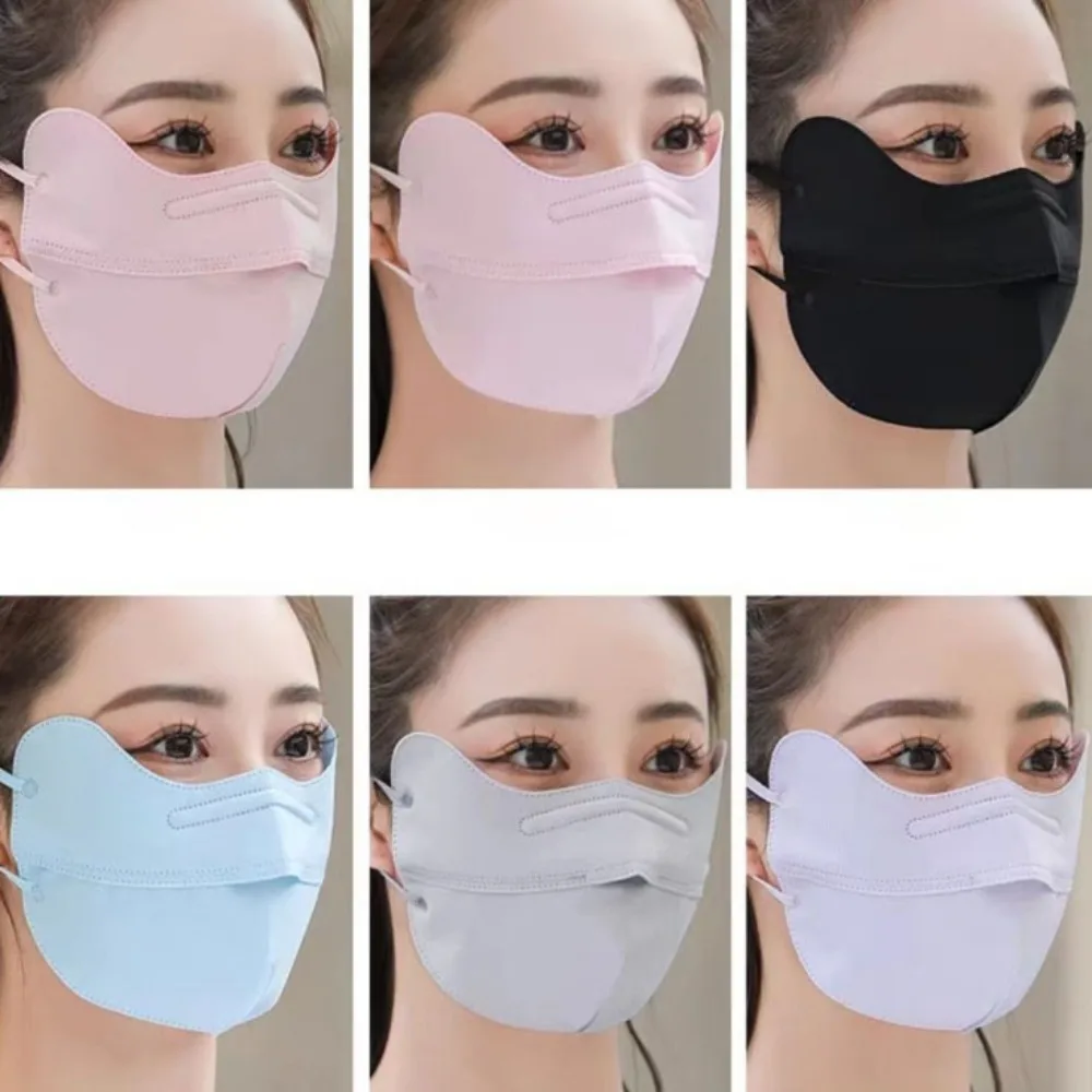 Breathable Ice Silk Mask Hot Sale Anti-UV Anti-sun Mask Riding Face Mask Four Seasons