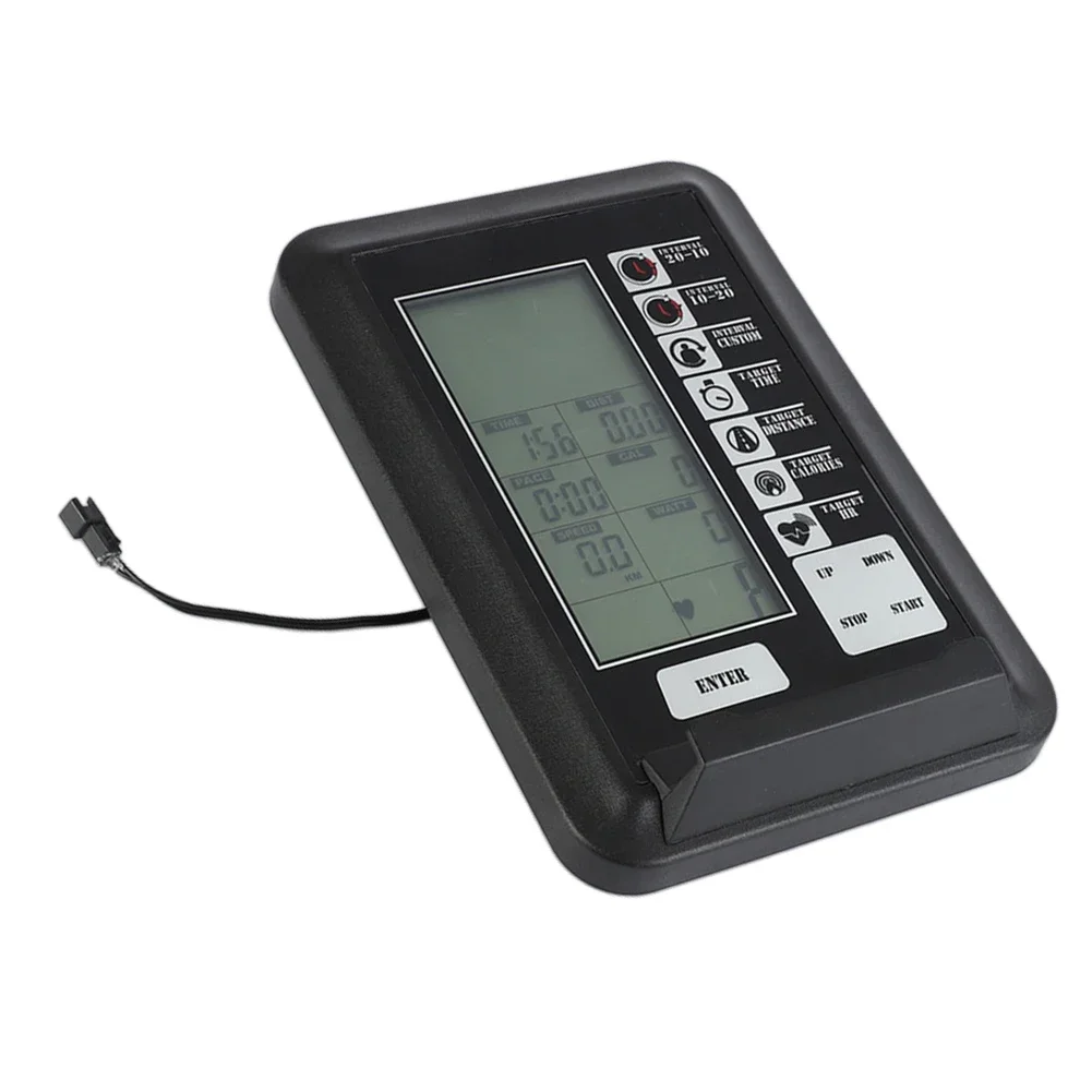 Speedometer Display For Exercise Bike & Elliptical Trainer Measures Time Speed Calories Mileage Power Heart Rate