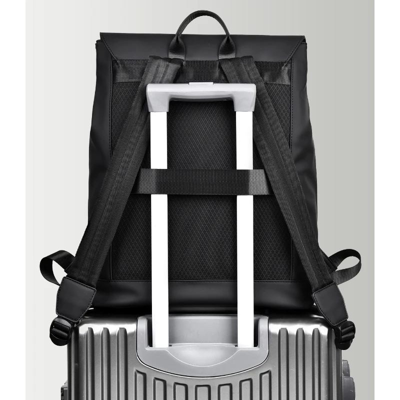 حقيبة ظهر للكمبيوتر المحمول مقاس 17.3 بوصة، سعة كبيرة، حزام كتف قابل للتعديل، سفر الأعمال، حقيبة التنقل المدرسية، حقيبة ظهر ناعمة