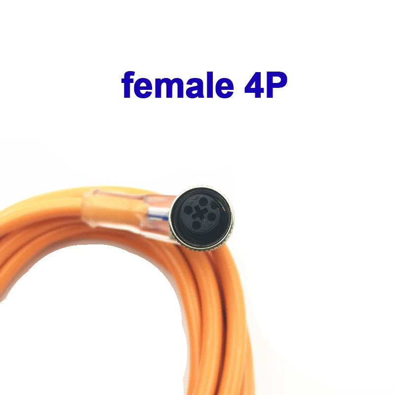 5PCS M12 NPN/PNP Proximity Sensor Connector with LED angle Type Female Sensor Cable Plug Connector 5M Cable