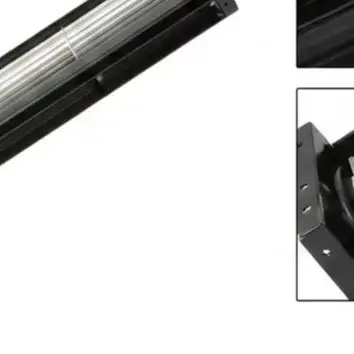 30mm Cross-Flow Fan With Vibration Damping Mounts For HVAC Cooling Systems Low=Noise Aluminum Blower 0.6A= Energy Efficient
